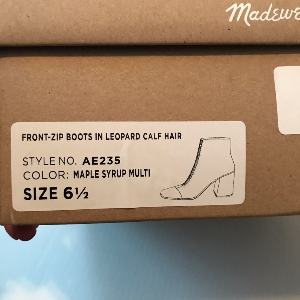 Madewell The Amalia Zip Boot in Leopard Calf Hair - Picture 10 of 10